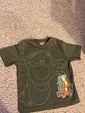 Disney Tigger Graphic T-Shirt Toddler Green Short Sleeve Tee